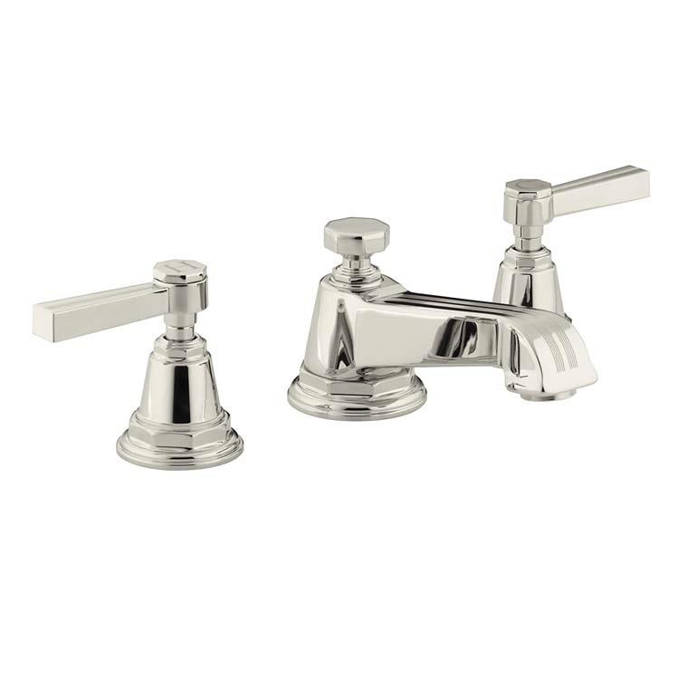 Kohler Lavabo Bataryası Pinstripe 3 Delikli Polished Nikel - 10KOH13132-4B-SN