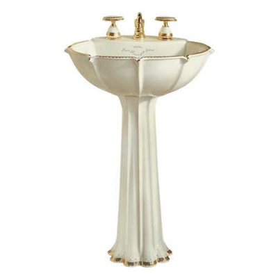 Kohler Lavabo Praire Flowers Ayaklı Özel Desenli - Thumbnail 11KOH14267-WF96-TAKIM