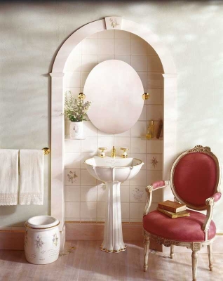 Kohler Lavabo Praire Flowers Ayaklı Özel Desenli - Thumbnail 11KOH14267-WF96-TAKIM