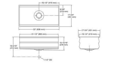 Kohler Eviye Prolific Paslanmaz Çelik 80 cm - Thumbnail 10KOH5540-NA