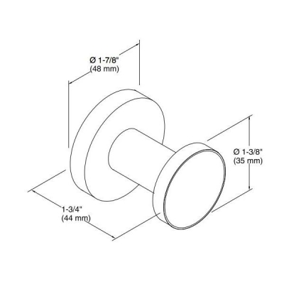 Kohler Bornoz Askısı Purist, Krom - Thumbnail 10KOH14443-CP