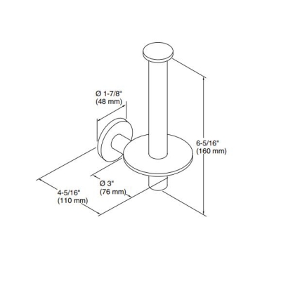 Kohler - Kohler Tuvalet Kağıtlık Dikey Purist, French Gold (1)