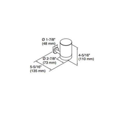 KOHLER - Kohler Diş Fırçalık Duvara Monte Purist, Krom (1)