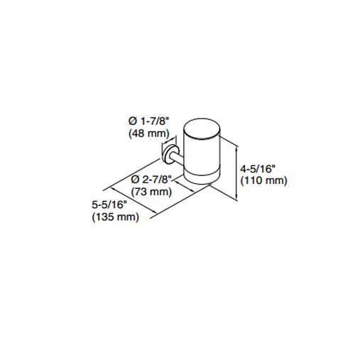 Kohler Diş Fırçalık Duvara Monte Purist, Krom - 11KOH14447-CP