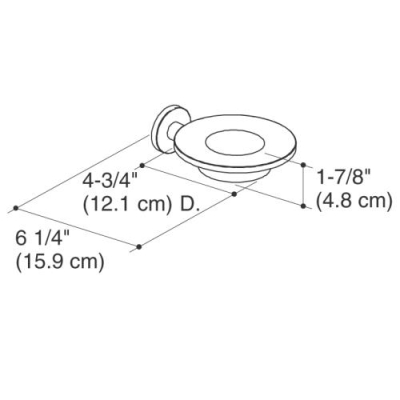 Kohler Sabunluk Duvara Monte Purist, Krom - Thumbnail 11KOH14445-CP