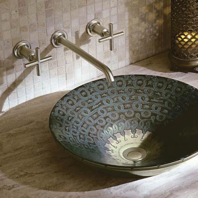 Kohler - Kohler Lavabo Bataryası Purist Duvardan Ankastre, Brushed Bronz 