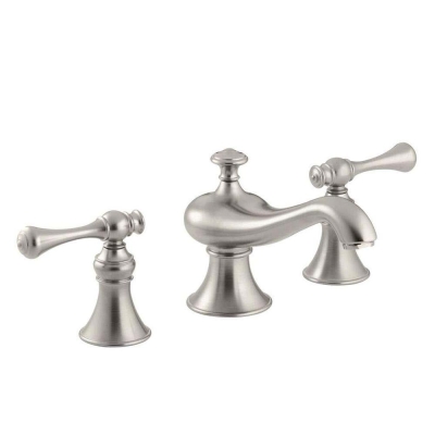 Kohler Lavabo Bataryası Revival Traditional Handle 3 Delikli Brushed Nikel - Thumbnail 10KOH16102-4A-BN