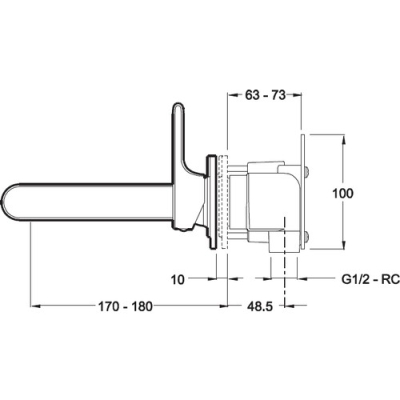 Kohler - Kohler Lavabo Bataryası Singulier Duvardan Takım 