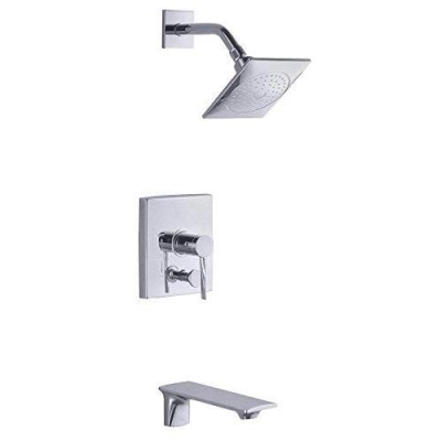 Kohler Duş Sistemi Stance Ankastre Presure Balans Parlak Krom - Thumbnail 10KOH-T14776-4-CP