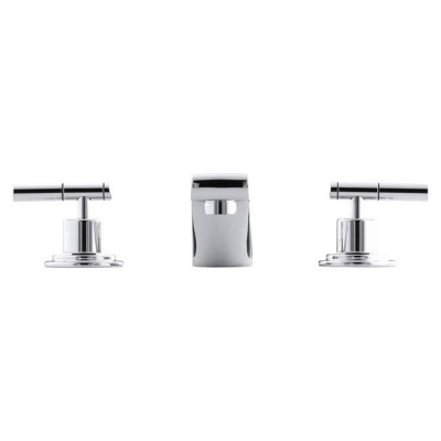 KOHLER - Kohler Lavabo Bataryası Taboret 3 Delikli Polished Krom (1)