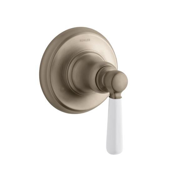 Kohler Transfer Valfi Ankastre Dış Kapak Bancroft Porselen Handle Bronz Ük - 10KOH-T10595-4P-BV