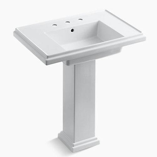 Kohler Lavabo Tresham Ayaklı Beyaz - 10KOH2758-8-0-TAKIM