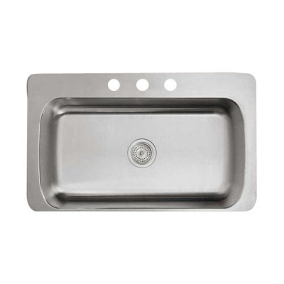 Kohler Eviye Verity Paslanmaz Çelik Tezgah Üstü 83.8 x 50.8 cm - Thumbnail 11KOH3084-3-NA0