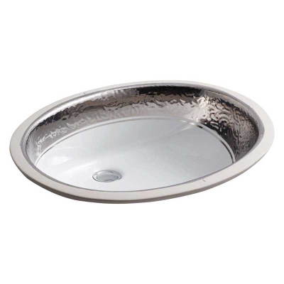 Kohler Lavabo Tezgah Altı Klasik Laureate Platin Bantlı - Thumbnail 10KOH14174-PK-0