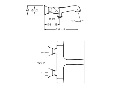 KOHLER - Kohler Banyo Bataryası Margaux, Krom