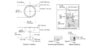 Kohler Lavabo Tezgah Altı Mille Fleurs - Thumbnail 10KOH14036-T9-47