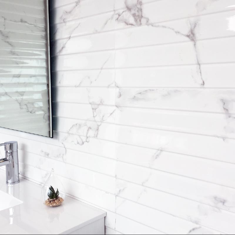 Porcelanosa Duvar Karosu Marmol Carrara Line Blanco 31,6 x 90 cm - 11POR12010280