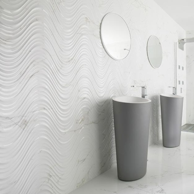 PORCELANOSA - Porcelanosa Duvar Karosu Marmol Carrara Creta Blanco 31,6 x 90 cm (1)