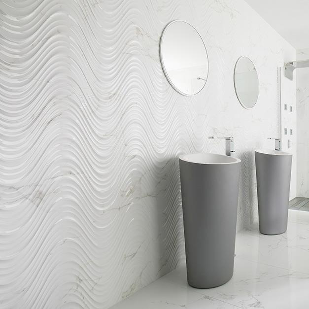 Porcelanosa Duvar Karosu Marmol Carrara Creta Blanco 31,6 x 90 cm - 15HYPOR12010281