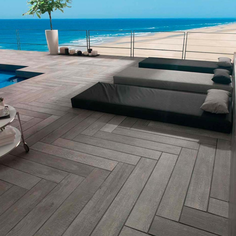 Porcelanosa Yer Seramiği Oxford Antracita 14.3 x 90 cm Kutu İçi 1.03 m² - 13POR3200019