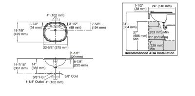 Kohler Lavabo Tezgah Üstü Portrait, Sandbar - Thumbnail 10KOH2189-8-G9