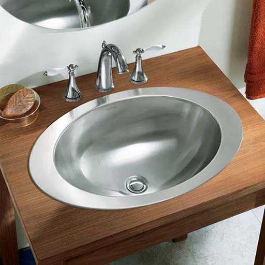 Kohler Lavabo Rhythm Paslanmaz Çelik Tezgah Üstü - 10KOH2603-MU-NA