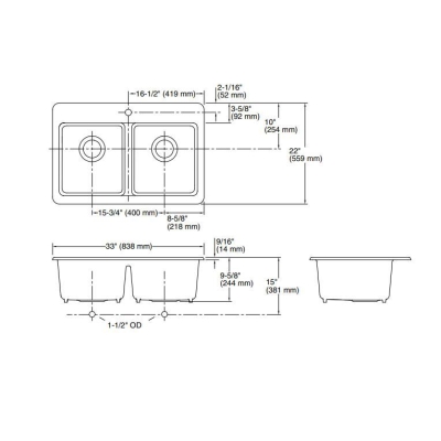 Kohler Eviye Riverby Döküm Cashmere - Thumbnail 10KOH8679-4A2-K4