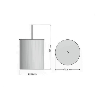 SANCO - Sanco Çöp Kutusu 5 lt Kapaklı Krom 90606A3 (1)