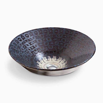 Kohler Lavabo Çanak Serpentine Bronze - Thumbnail 10KOH14223-SPG9