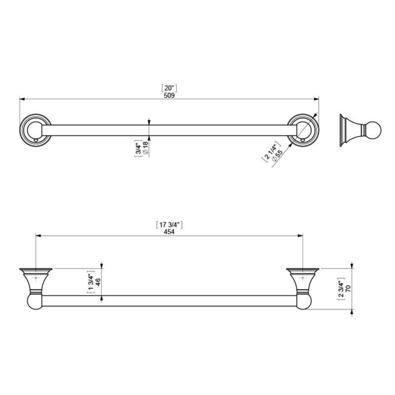 Sonia Genoa Uzun Havluluk, Krom 107148 - 20AKS107148