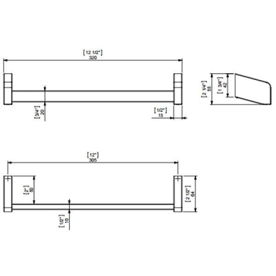 Sonia S3 Havluluk 32 cm, Krom 124633 - Thumbnail 20AKS124633