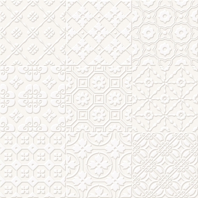 Unica Target Bon Ton White on White Yer-Duvar Karosu 20 x 20 cm - Thumbnail 10DOLCE2020WOW