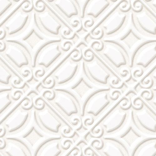 Unica Target Bon Ton White on White Yer-Duvar Karosu 20 x 20 cm - 10DOLCE2020WOW