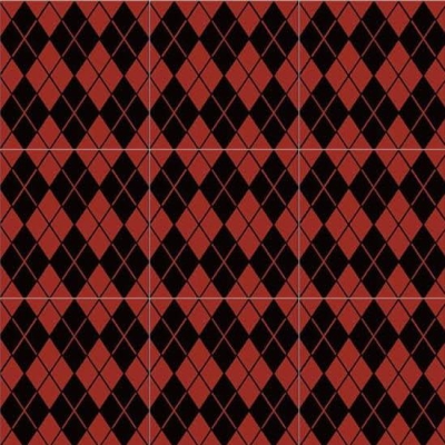 UnicaTarget Yer Duvar Karosu Mixed Black & Red 60 x 60 cm - Thumbnail 15HYDOLCEVITA00022