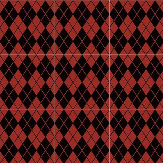 UnicaTarget Yer Duvar Karosu Mixed Black & Red 60 x 60 cm - 15HYDOLCEVITA00022