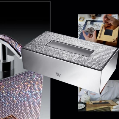 WINDISCH - Windisch Kleenex Kutusu Swarovski Kristal / Krom 87539CR