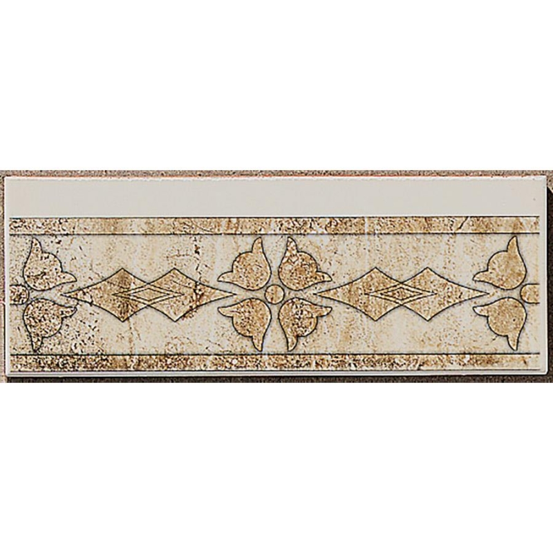 Zirconio Bordür Reale Bianco Siena 10 x 33,3 cm - 11ZIR010506D4